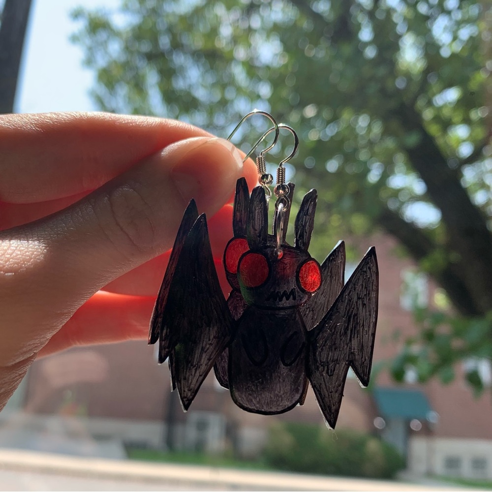 Mothman Earrings